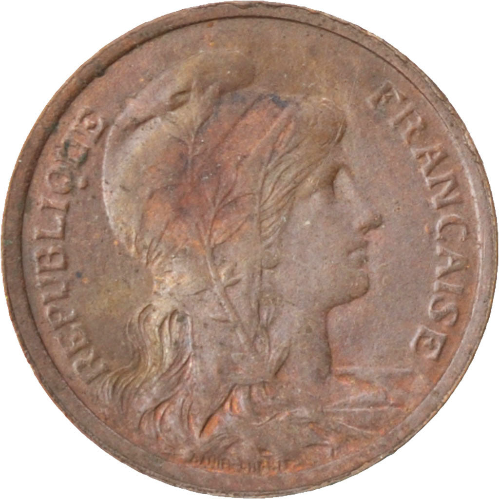 FRANCE, Dupuis, Centime, 1913, Paris, KM #840, EF(40-45), Bronze, 15, Gadoury...