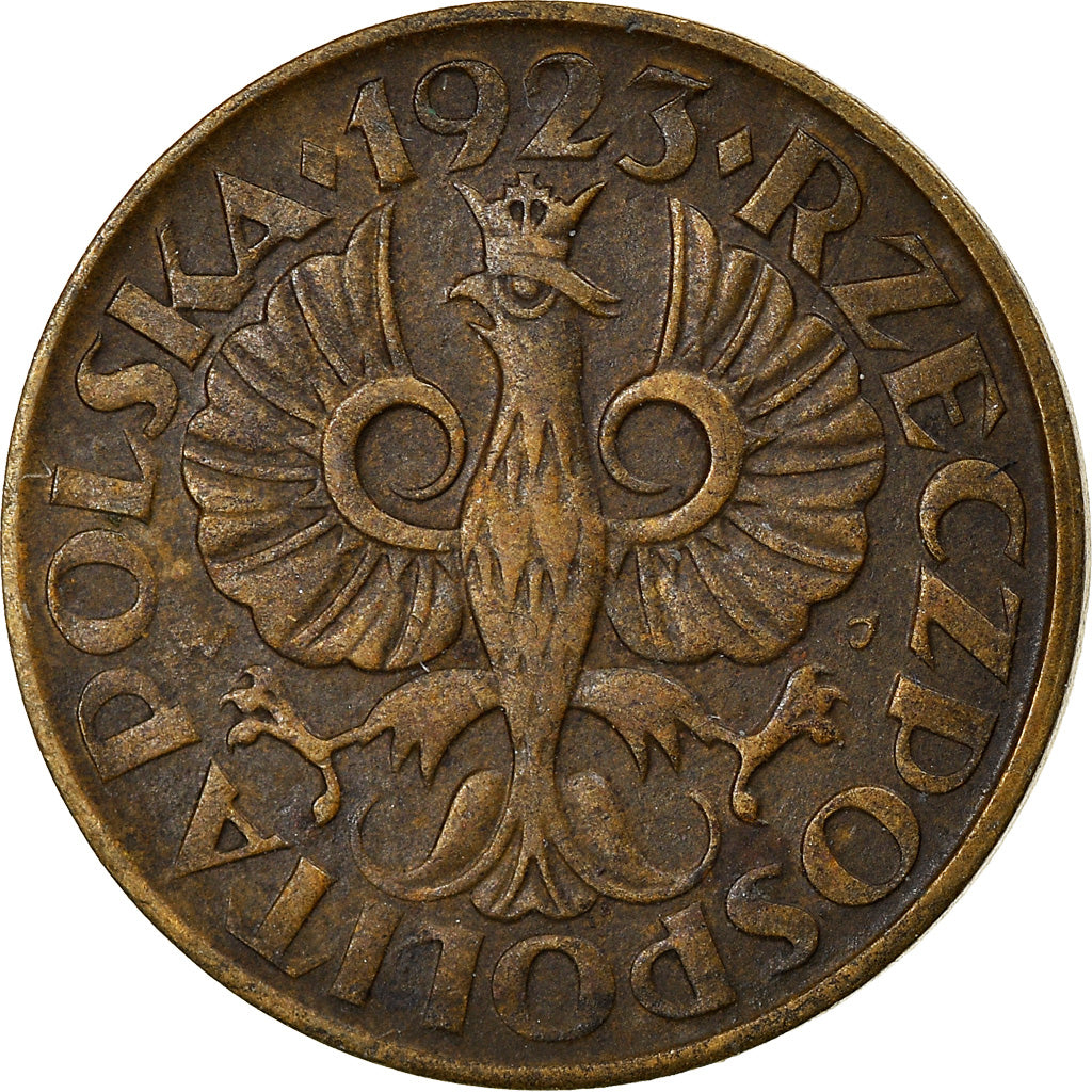 Coin, Poland, 2 Grosze, 1923, Warsaw, EF(40-45), Brass, KM:9