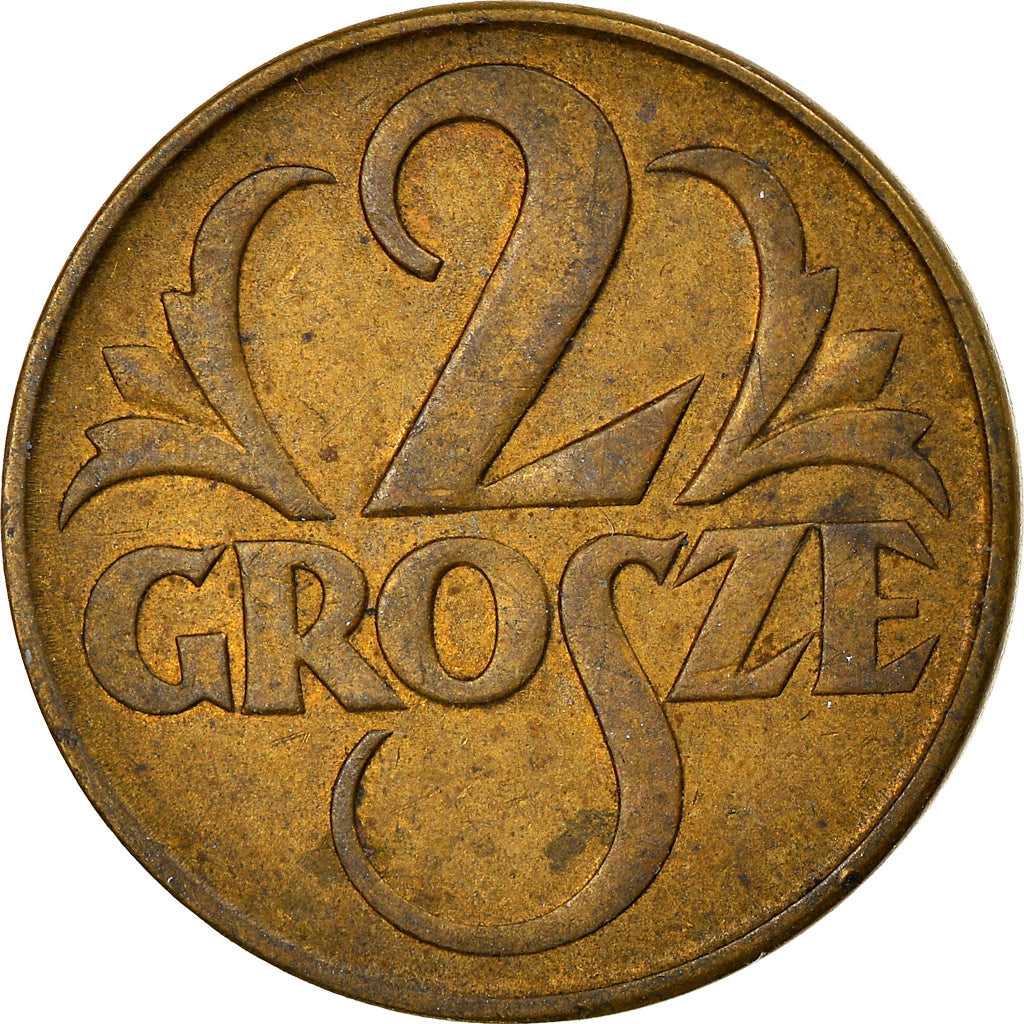 Moneda, Polonia, 2 Grosze, 1923, Warsaw, MBC, Latón, KM:9