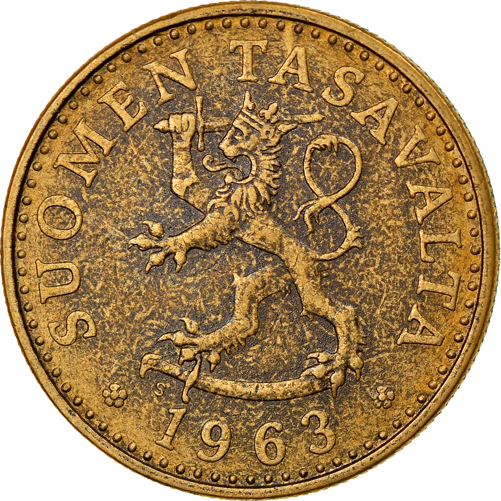 Coin, Finland, 20 Pennia, 1963, VF(30-35), Aluminum-Bronze, KM:47