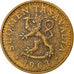 Coin, Finland, 20 Pennia, 1963, VF(30-35), Aluminum-Bronze, KM:47