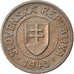 Coin, Slovakia, Koruna, 1940, EF(40-45), Copper-nickel, KM:6