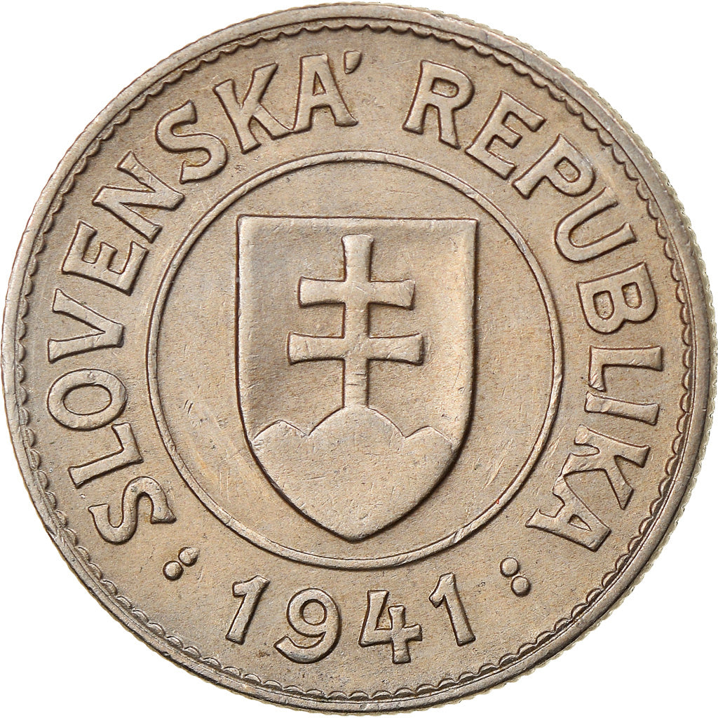 Coin, Slovakia, Koruna, 1941, EF(40-45), Copper-nickel, KM:6