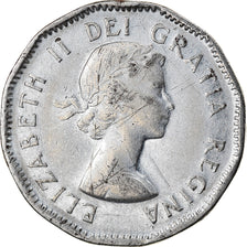 Coin, Canada, Elizabeth II, 5 Cents, 1953, Royal Canadian Mint, Ottawa