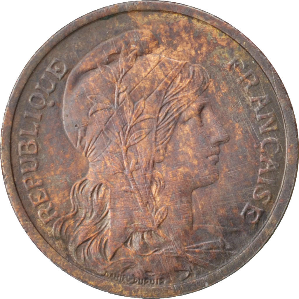 FRANCE, Dupuis, 2 Centimes, 1904, Paris, KM #841, EF(40-45), Bronze, 20.2,...