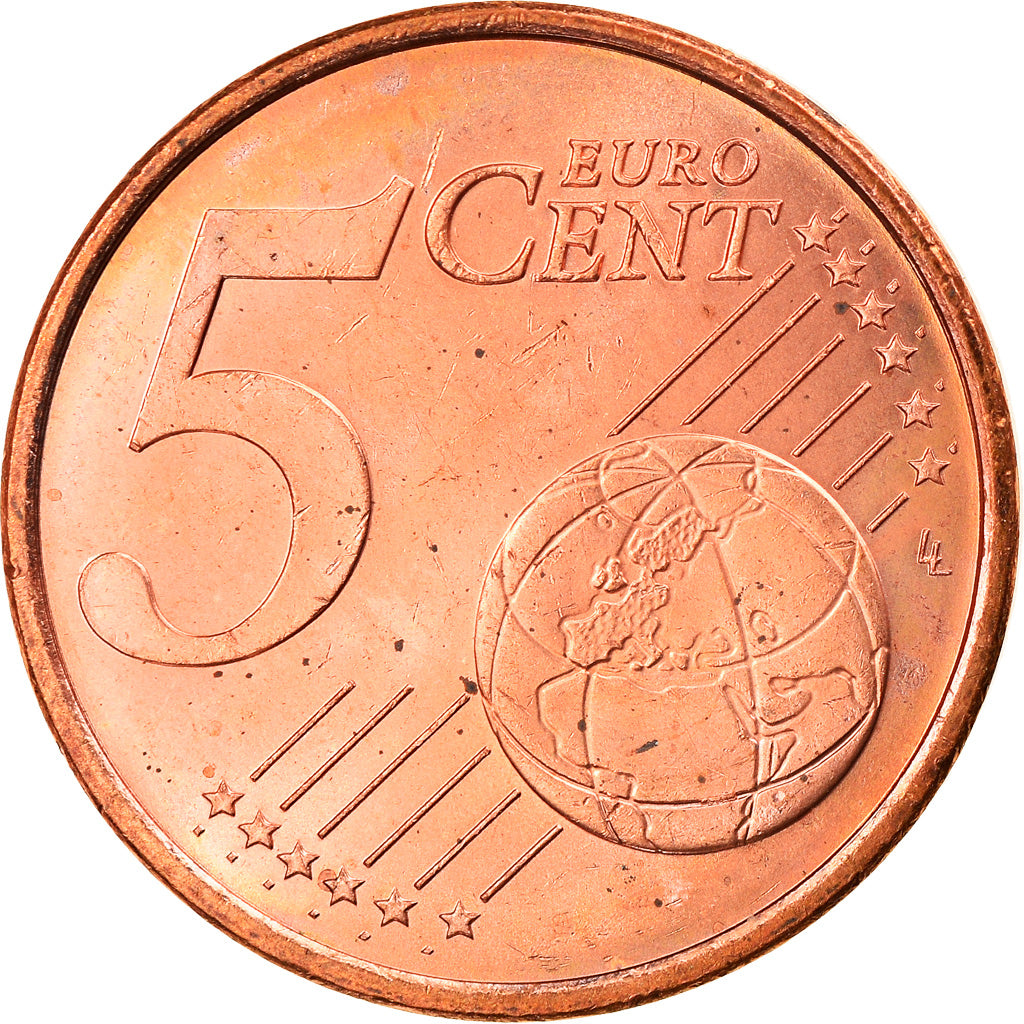 Monaco, 5 Euro Cent, 2001, Paris, MS(63), Copper Plated Steel, KM:169