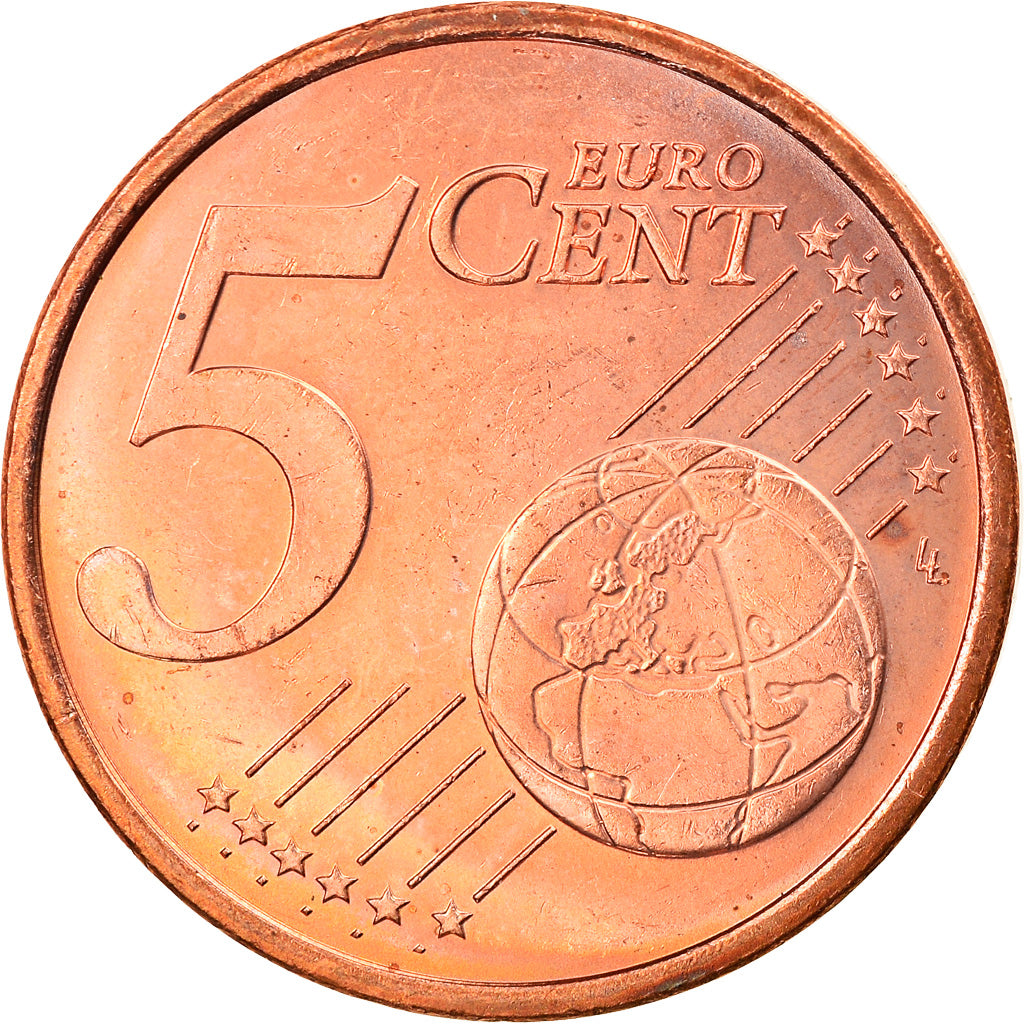 Monaco, 5 Euro Cent, 2001, Paris, MS(63), Copper Plated Steel, KM:169