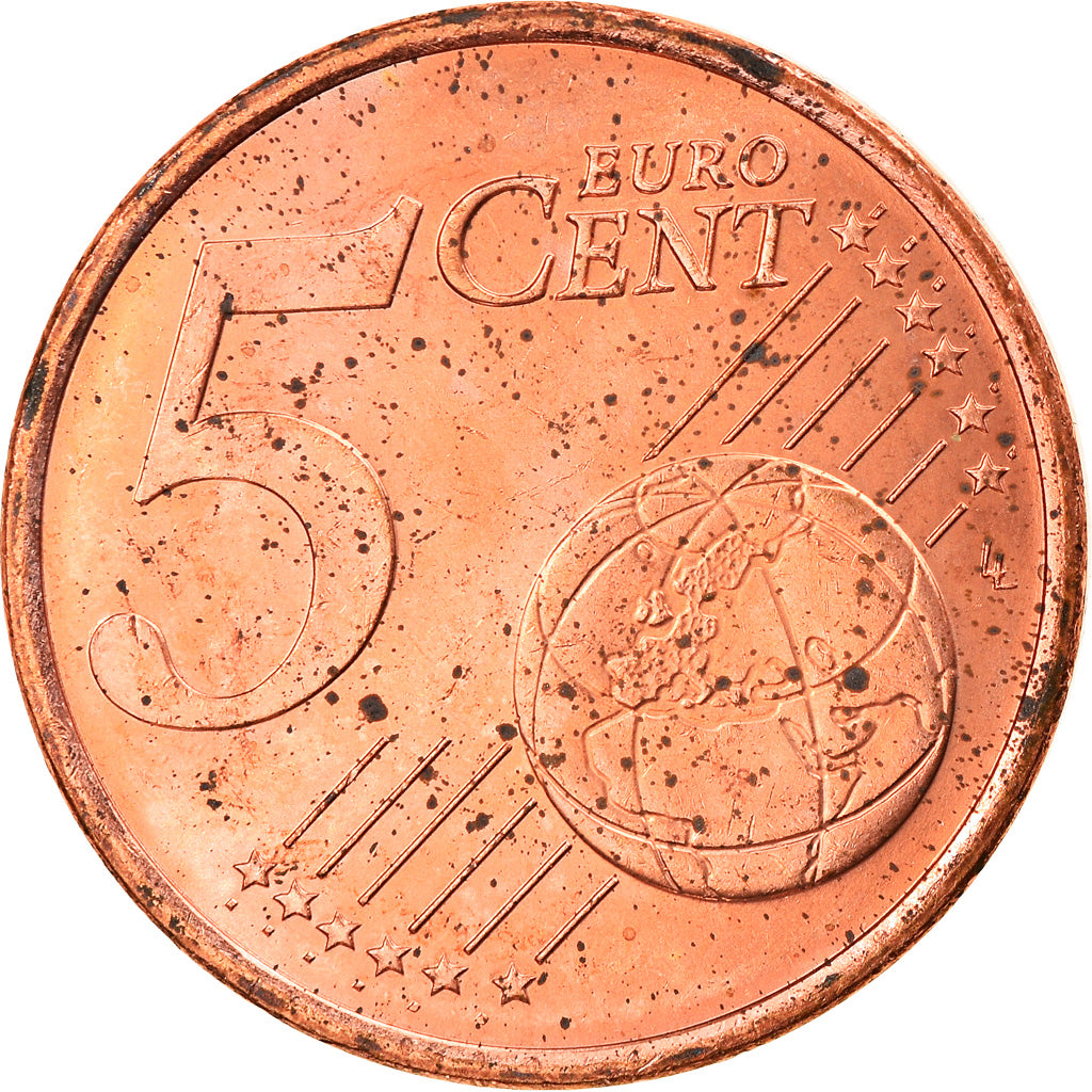Monaco, 5 Euro Cent, 2001, Paris, MS(63), Copper Plated Steel, KM:169