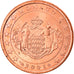 Monaco, 5 Euro Cent, 2001, Paris, MS(63), Copper Plated Steel, KM:169