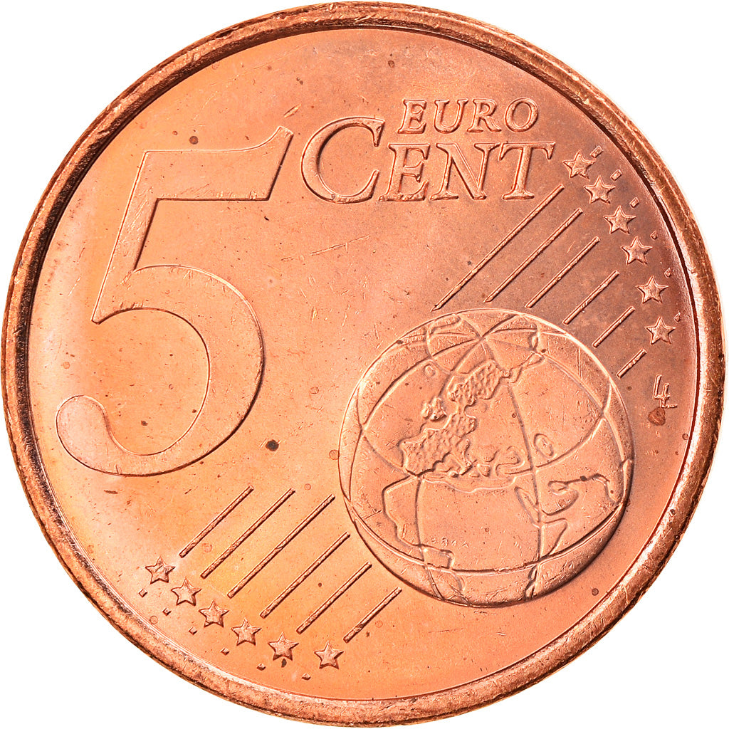 Monaco, 5 Euro Cent, 2001, Paris, MS(63), Copper Plated Steel, KM:169