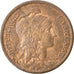 Moneda, Francia, Dupuis, 2 Centimes, 1909, MBC+, Bronce, KM:841, Gadoury:107