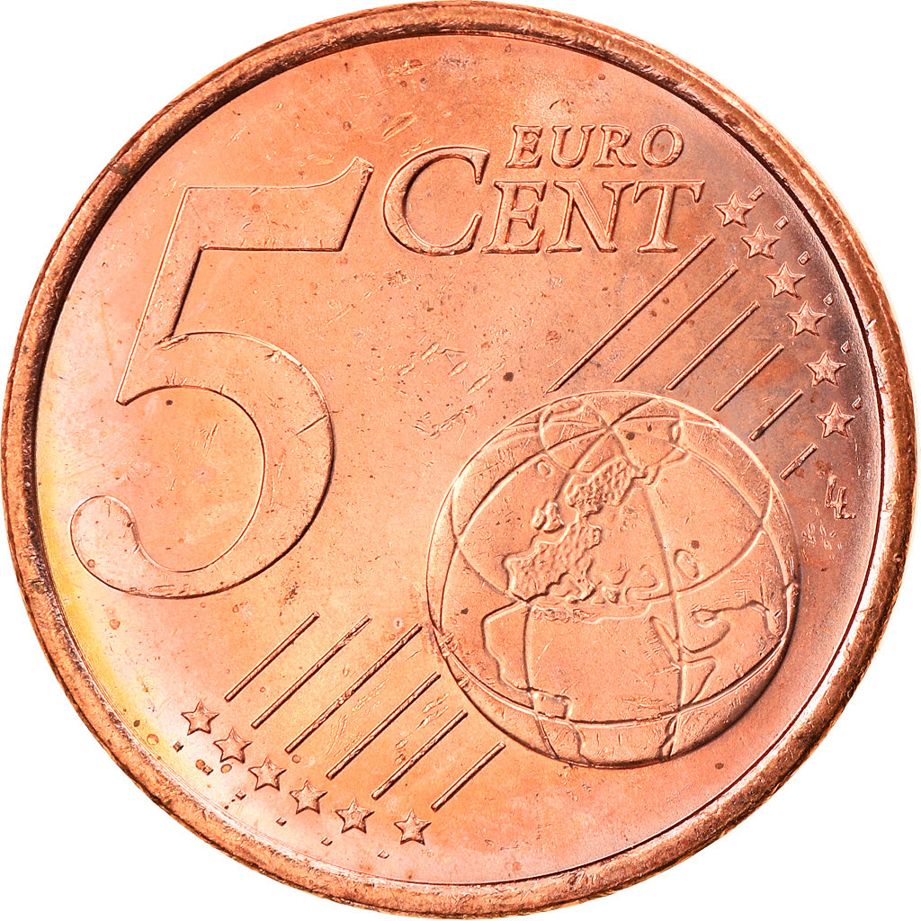 Monaco, 5 Euro Cent, 2001, Paris, MS(63), Copper Plated Steel, KM:169