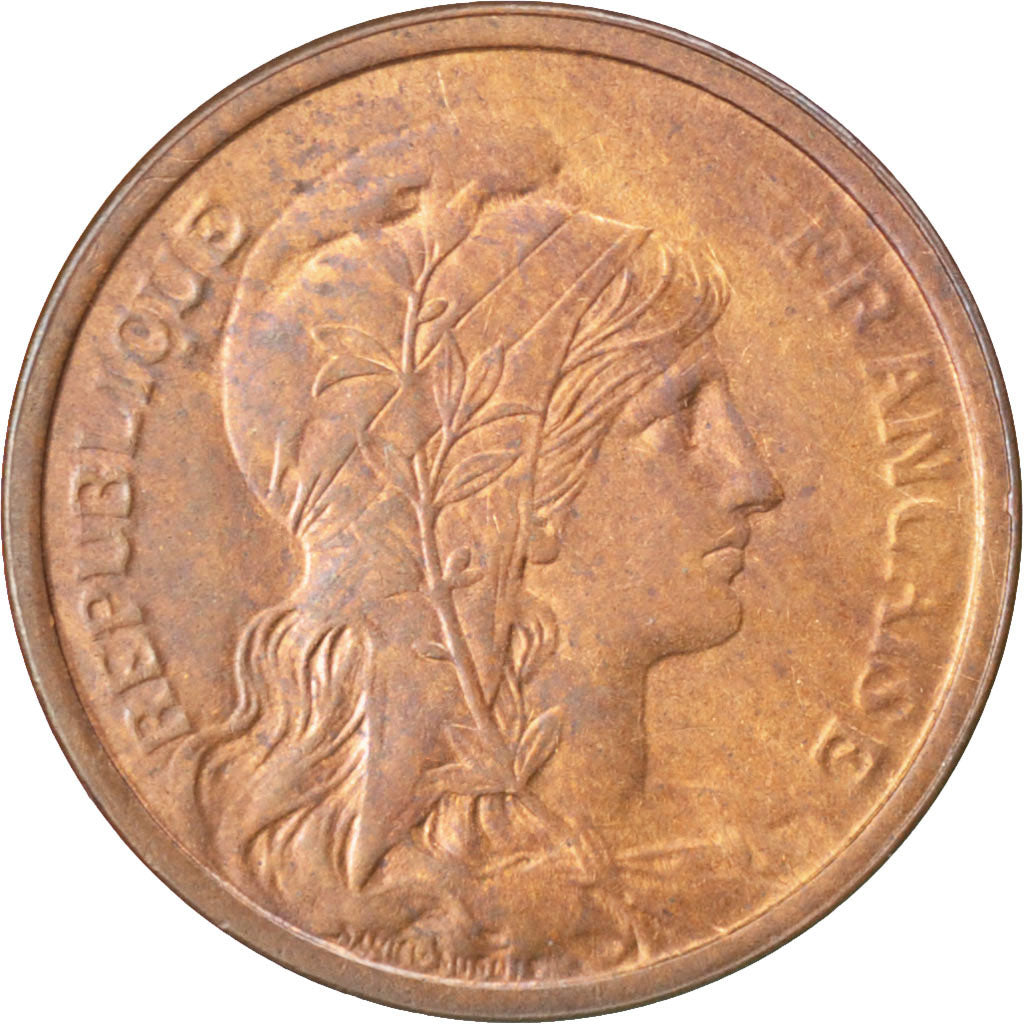 FRANCE, Dupuis, 2 Centimes, 1912, Paris, KM #841, AU(55-58), Bronze, 20.2,...