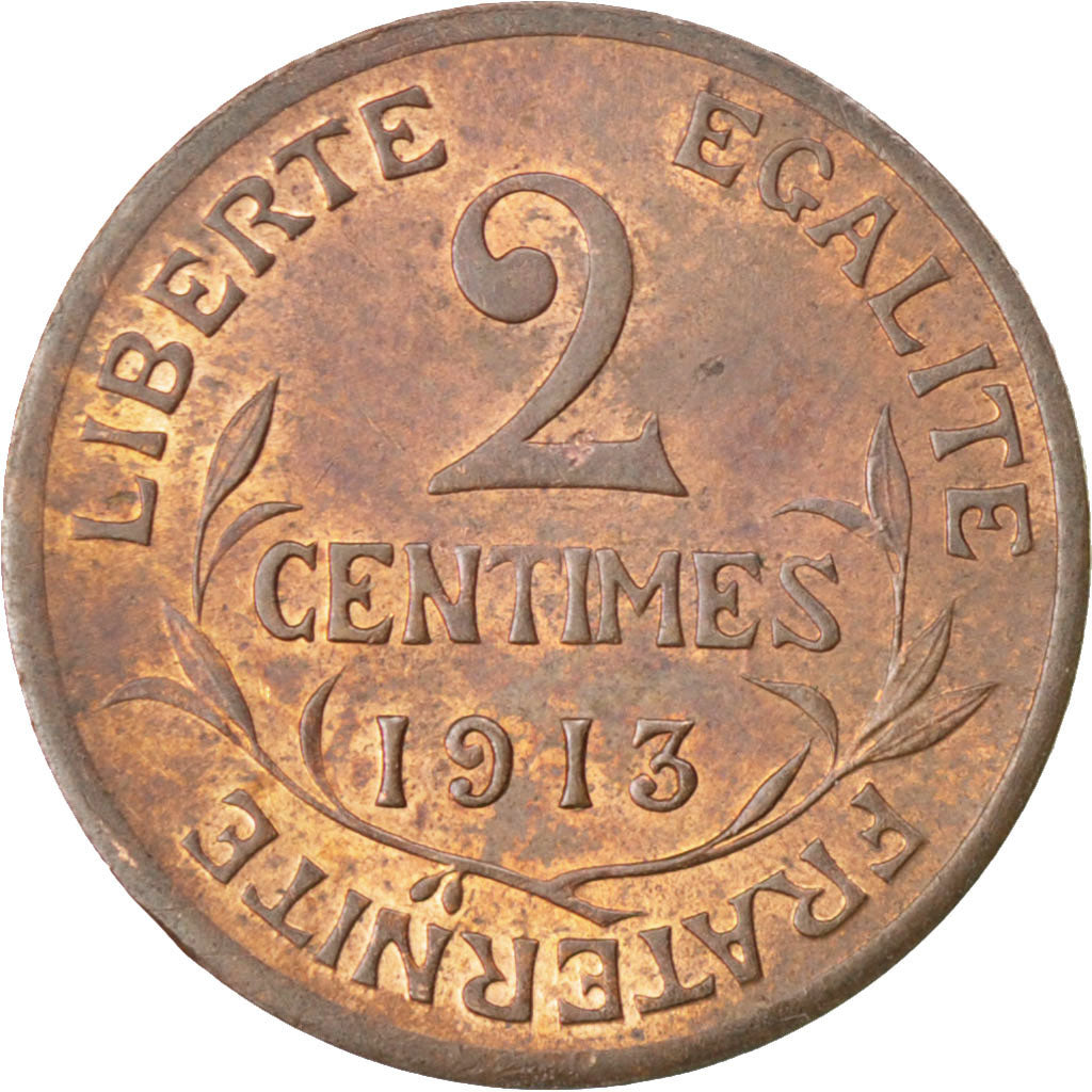 Monnaie, France, Dupuis, 2 Centimes, 1913, SUP, Bronze, KM:841, Gadoury:107