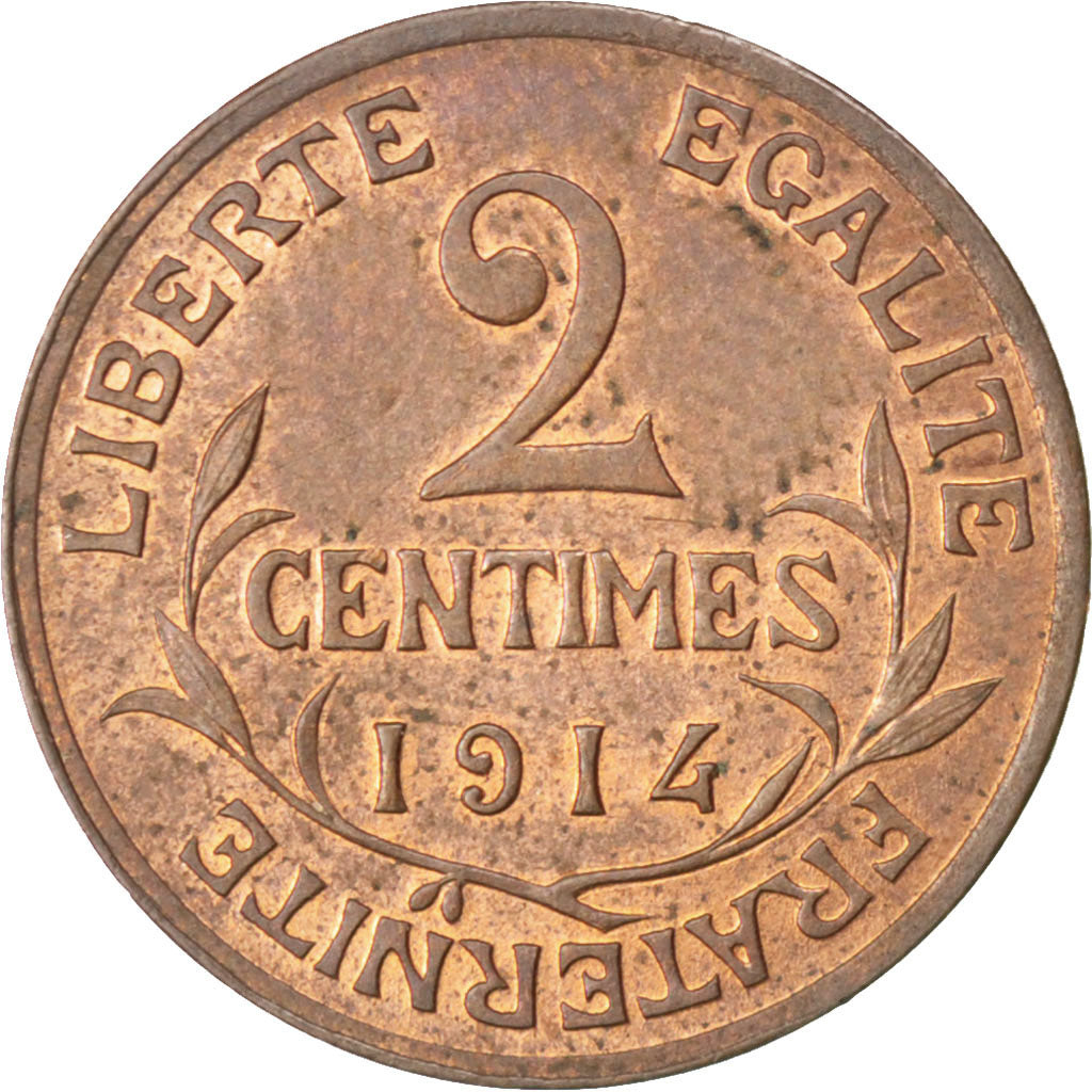 IIIème République, 2 Centimes Dupuis 1914, KM 841