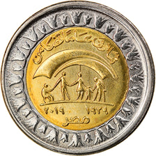 Münze, Ägypten, 80 ans de solidarité, Pound, 2019, UNZ, Bi-Metallic