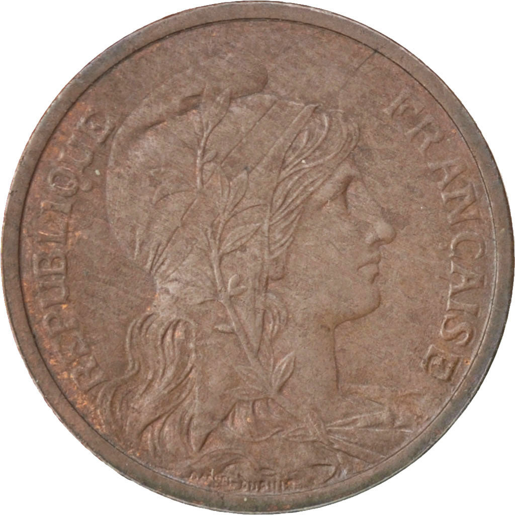 FRANCE, Dupuis, 2 Centimes, 1916, Paris, KM #841, EF(40-45), Bronze, 20.2,...