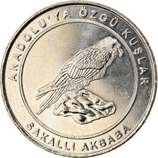 Coin, Turkey, Bearded Vulture, Kurus, 2018, MS(63), Nickel Silver