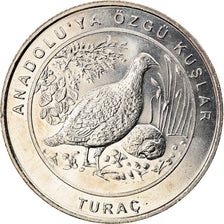 Coin, Turkey, Black Francolin, Kurus, 2018, MS(63), Nickel Silver