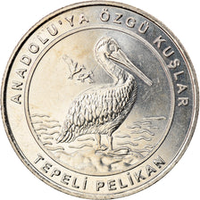 Coin, Turkey, Dalmatian Pelican, Kurus, 2018, MS(63), Nickel Silver