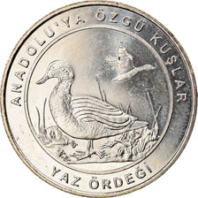 Moneta, Turcja, Marbled Duck, Kurus, 2018, MS(63), Nickel Silver
