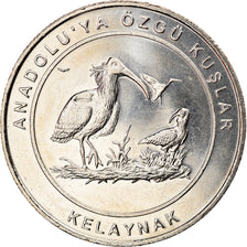 Coin, Turkey, Northern bald ibis, Kurus, 2018, MS(63), Nickel Silver