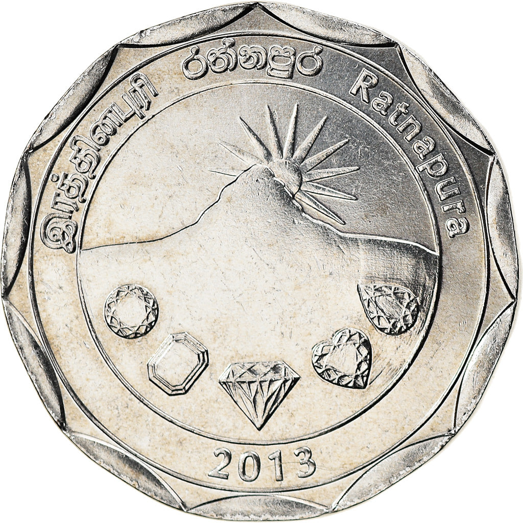 Monnaie, Sri Lanka, Ratnapura, 10 Rupees, 2013, SPL, Stainless Steel