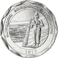 Coin, Sri Lanka, Polonnaruwa, 10 Rupees, 2013, MS(63), Stainless Steel