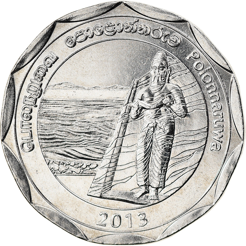 Münze, Sri Lanka, Polonnaruwa, 10 Rupees, 2013, UNZ, Stainless Steel