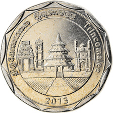 Coin, Sri Lanka, Trincomalee, 10 Rupees, 2013, MS(63), Stainless Steel