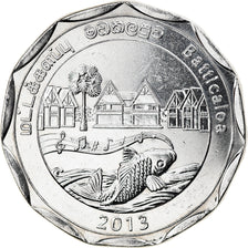 Coin, Sri Lanka, Batticaloa, 10 Rupees, 2013, MS(63), Stainless Steel