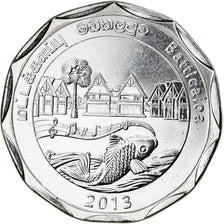 Coin, Sri Lanka, Batticaloa, 10 Rupees, 2013, MS(63), Stainless Steel