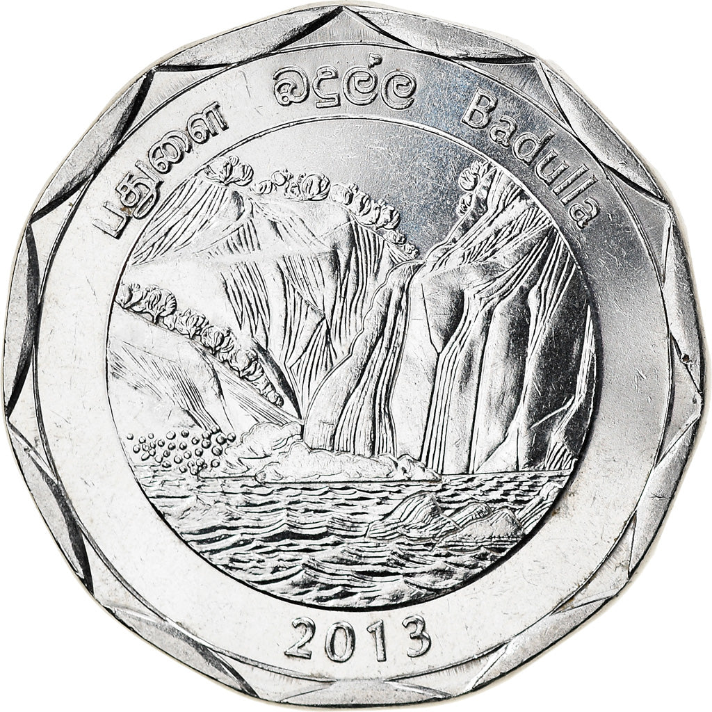 Coin, Sri Lanka, Badulla, 10 Rupees, 2013, MS(63), Stainless Steel