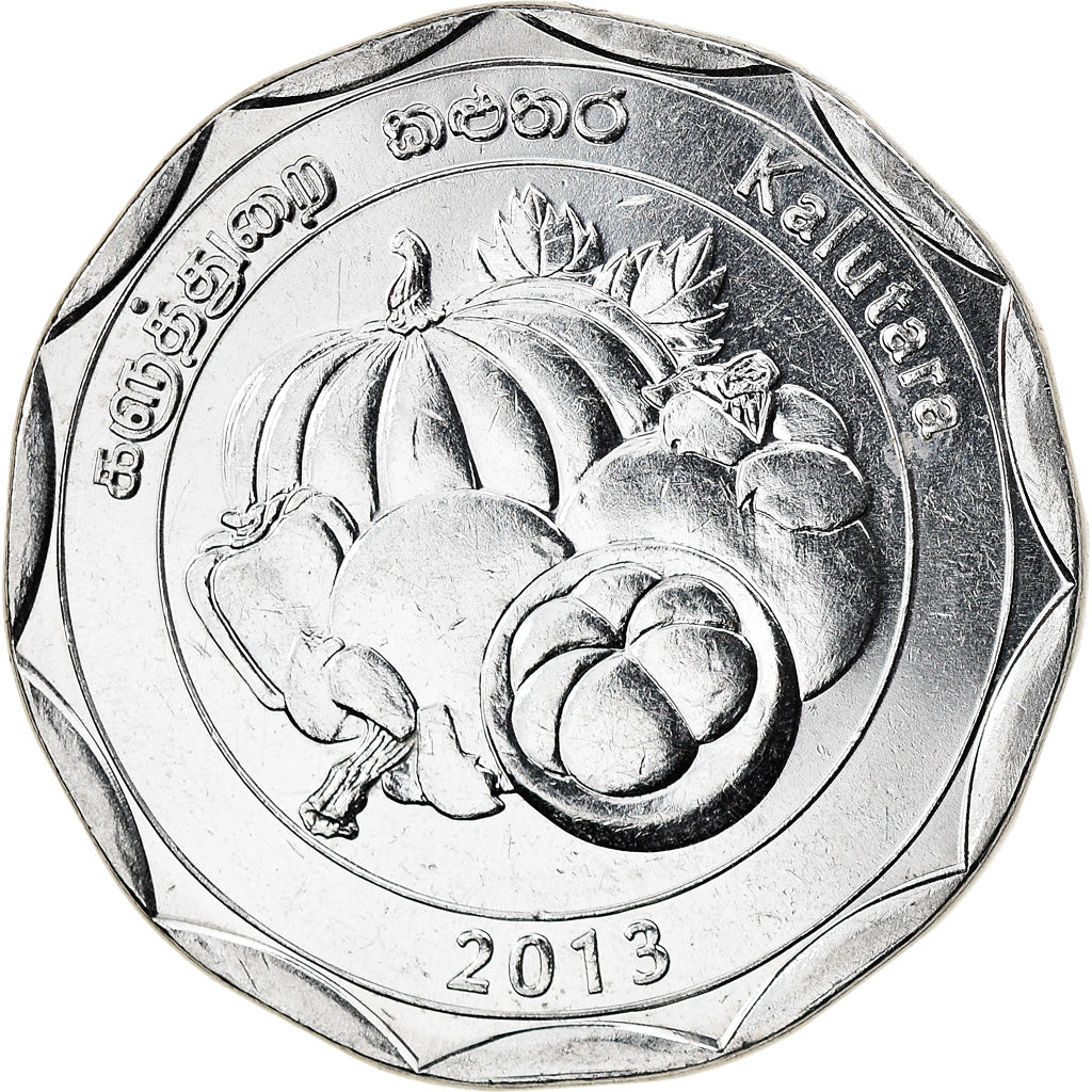 Coin, Sri Lanka, Kalutara, 10 Rupees, 2013, MS(63), Stainless Steel