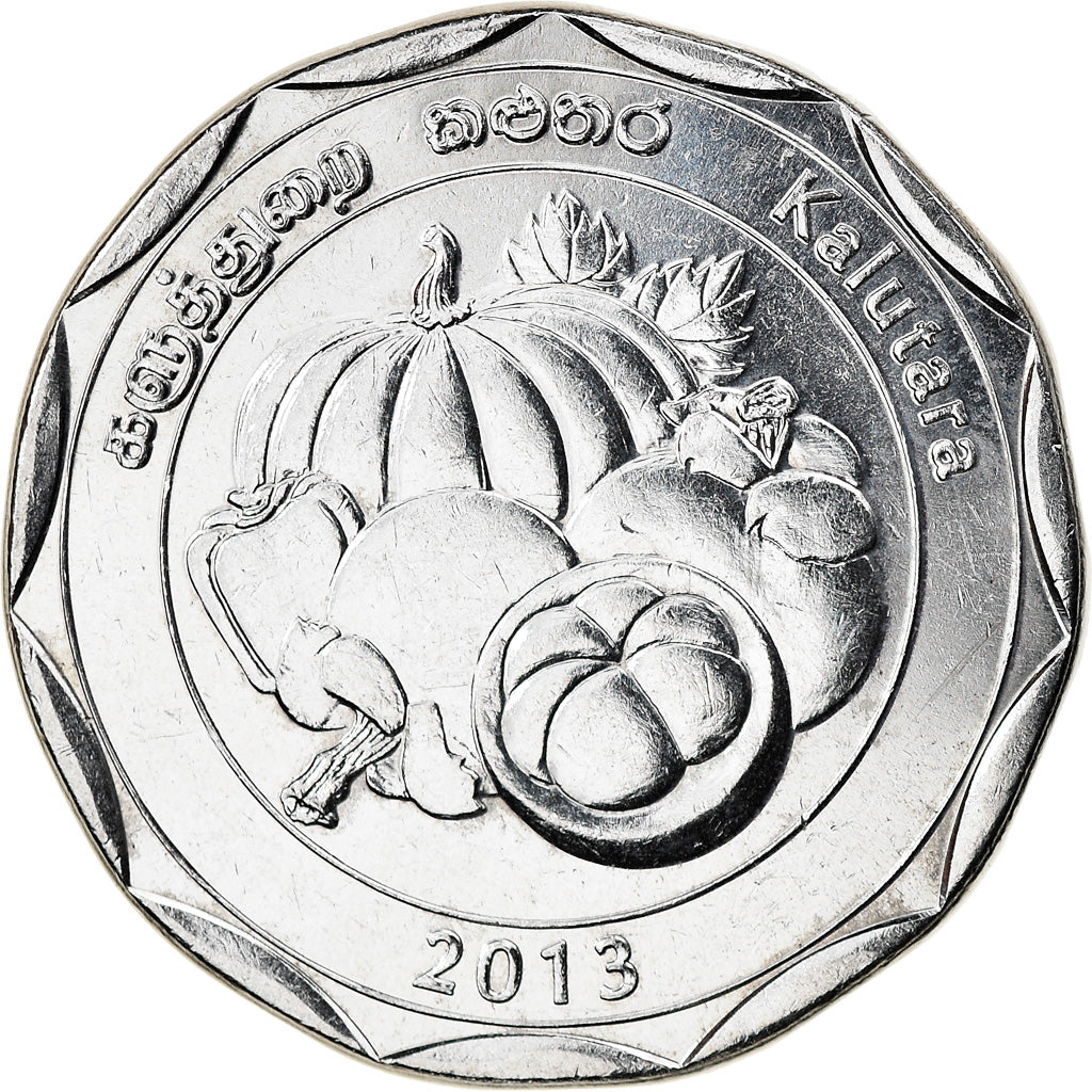 Coin, Sri Lanka, Kalutara, 10 Rupees, 2013, MS(63), Stainless Steel