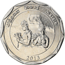 Coin, Sri Lanka, Matale, 10 Rupees, 2013, MS(63), Stainless Steel