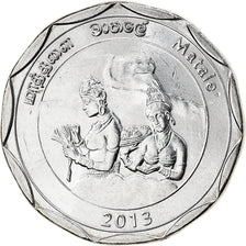 Coin, Sri Lanka, Matale, 10 Rupees, 2013, MS(63), Stainless Steel