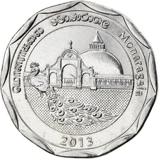 Coin, Sri Lanka, Monaragala, 10 Rupees, 2013, MS(63), Stainless Steel