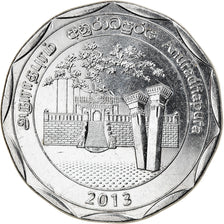 Coin, Sri Lanka, Anuradhapura, 10 Rupees, 2013, MS(63), Stainless Steel