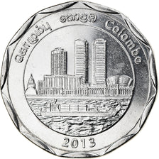 Coin, Sri Lanka, Colombo, 10 Rupees, 2013, MS(63), Stainless Steel