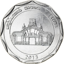 Coin, Sri Lanka, Jaffna, 10 Rupees, 2013, MS(63), Stainless Steel