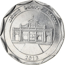 Coin, Sri Lanka, Mannar, 10 Rupees, 2013, MS(63), Stainless Steel