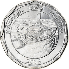 Coin, Sri Lanka, Mullaitivu, 10 Rupees, 2013, MS(63), Stainless Steel