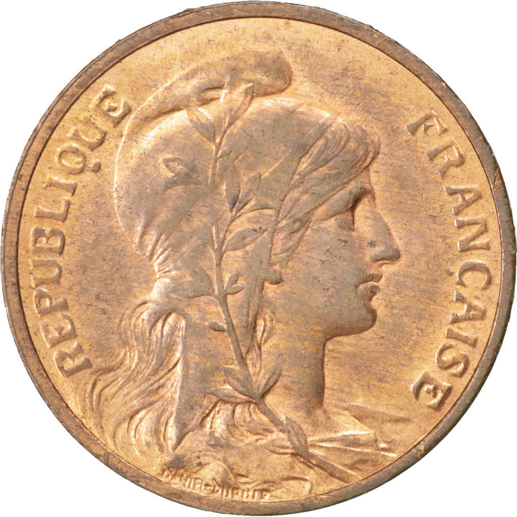 Coin, France, Dupuis, 5 Centimes, 1917, MS(60-62), Bronze, KM:842, Gadoury:165