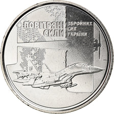 Moeda, Ucrânia, Forces de l'air, 10 Hryven, 2020, MS(63), Zinc alloy