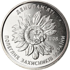 Moneta, Ukraina, Militaires morts au combat, 10 Hryven, 2020, MS(63), Zinc alloy