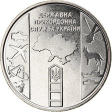 Moneta, Ukraina, Police des frontières, 10 Hryven, 2020, MS(63), Zinc alloy