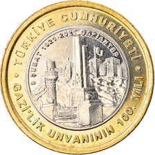 Coin, Turkey, Gaziantep, Lira, 2021, MS(63), Bi-Metallic