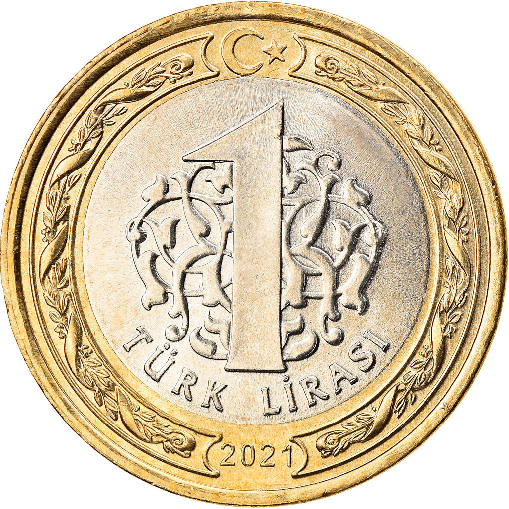 Coin, Turkey, Gaziantep, Lira, 2021, MS(63), Bi-Metallic
