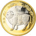 Coin, China, Année du Buffle, Buffle, 10 Yüan, 2021, MS(63), Bi-Metallic